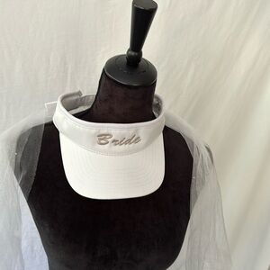 Bridal golf visor